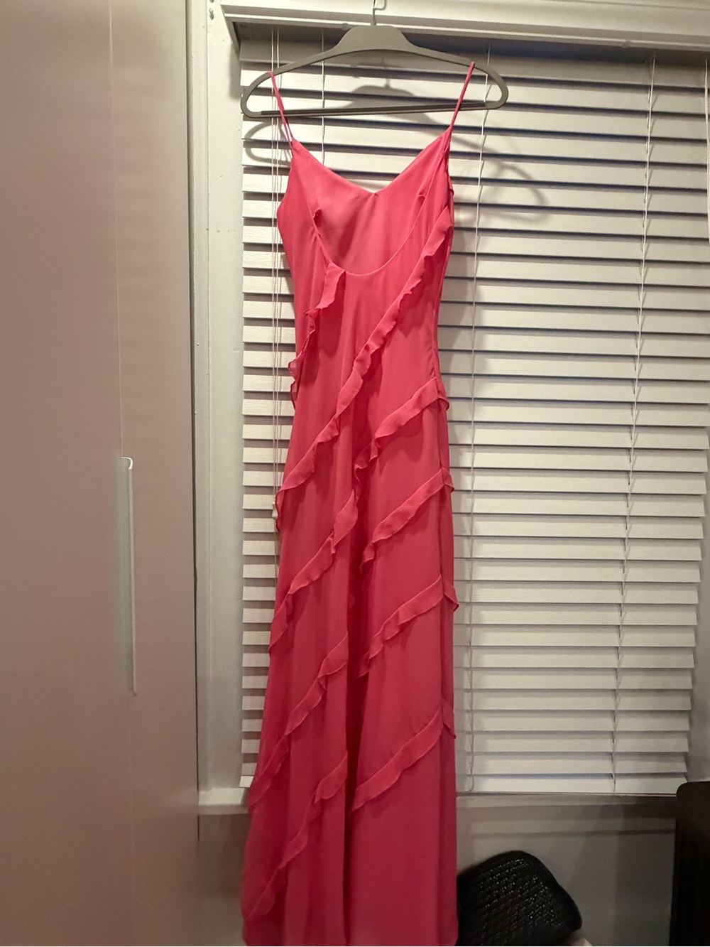 Pink Ruffle Chifon gown - Picture 5 of 6